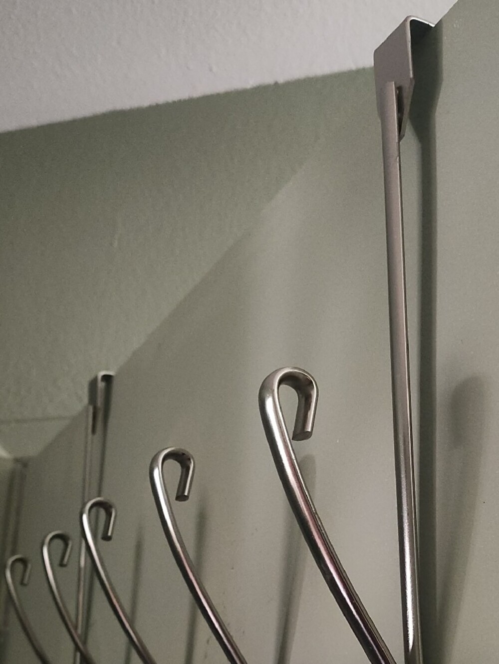 Over-the-Door Hook Rack - Silver - Picture 2 of 4
